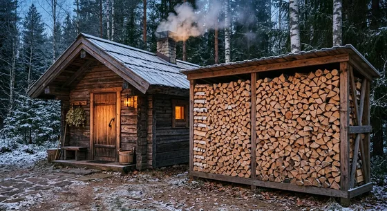 Укладка дров в Бийске, улица Берёзовая, 34